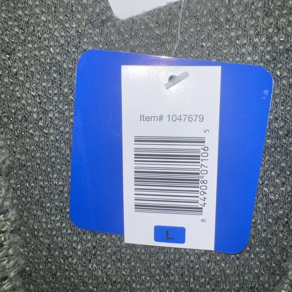 BNCI Blanc Noir Womens Open Front Waterfall Asymmetric Cardigan Green Sweater Lg - Picture 12 of 16